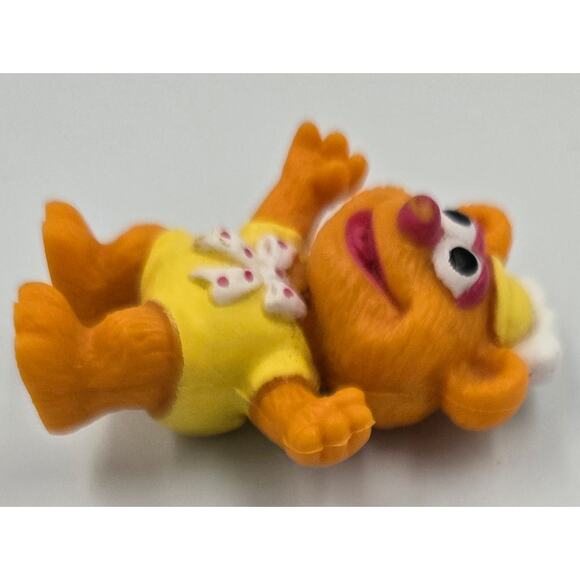 1986 Vintage Muppet Babies Fozzie the Bear and Kermit the Frog McDonalds Toys - Picture 5 of 10